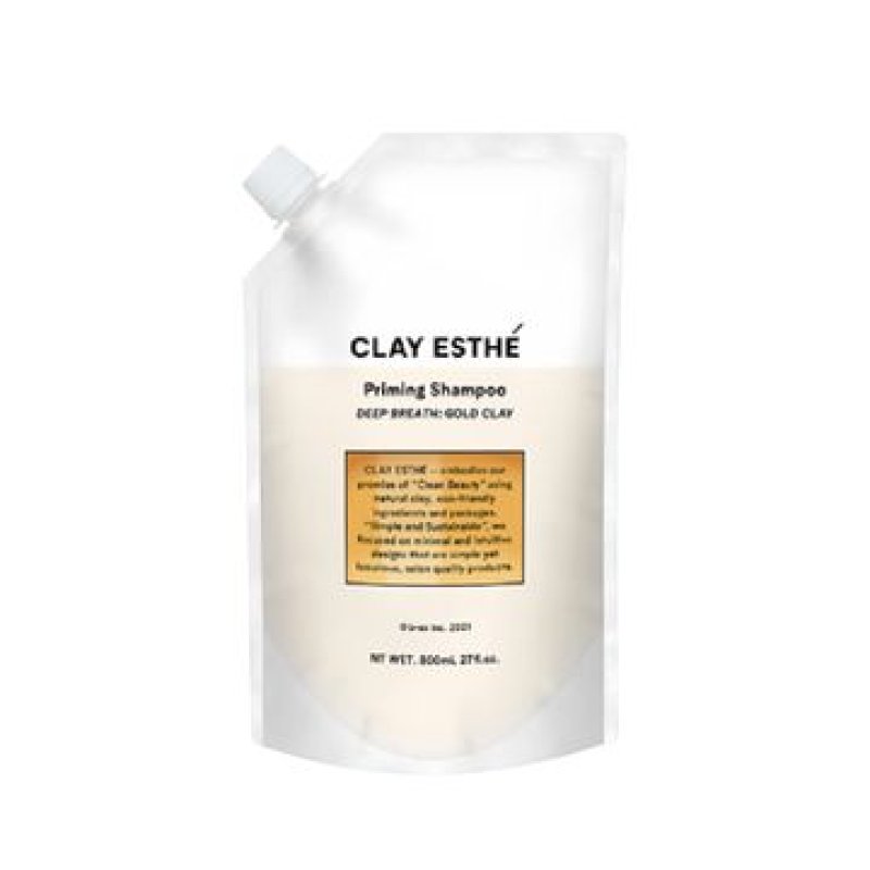 画像1: クレイエステ プライミングシャンプー ゴールドクレイ 800mL（詰替え） (1)